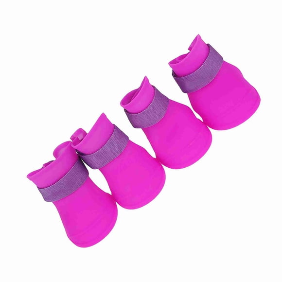Botas Impermeables De Silicona Para Perros Y Mascotas, Zapatos Antideslizantes Para La Lluvia, 4 Uds.