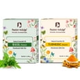 thumbnail image 1 of Ayurvedic Handmade Soaps Natural Bath Bar - Turmeric and Basil Combo Pack | Essential Oil | Vegan | All Skin Types | (Pack OF 6), 1 of 5