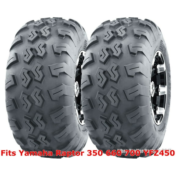 2 ATV Tires 21x7-10 21x7x10 Yamaha Raptor 350 660 700 YFZ450 front P3018