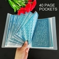 thumbnail image 3 of ZPAQI Information File Book Folder with 40 Pocket Waterproof File Album Photo Folder, 3 of 16