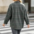 thumbnail image 6 of Enjoytime Plaid Shirts for Women Flannel Button Down Long Sleeve Shackets Fall Fashion Work Business Casual Jacket with Pocket, 6 of 6