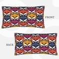 thumbnail image 3 of Easygdp Fox Face Envelope Closure Pillowcase - 20x36in, Queen Pillowcase, Breathable, Stain-Resistant, Wrinkle-Free, 3 of 9
