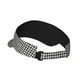 thumbnail image 2 of Balery Black And White Houndstooth Gorra deportiva con visera ajustable para mujer y hombre (talla única), 2 of 7