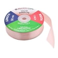 thumbnail image 3 of Blush Satin Ribbon 1 Inch 50 Yard Roll for Gift Wrapping, Weddings, Hair, Dresses, Blanket Edging, Crafts, Bows, Ornaments; by Mandala Crafts, 3 of 3