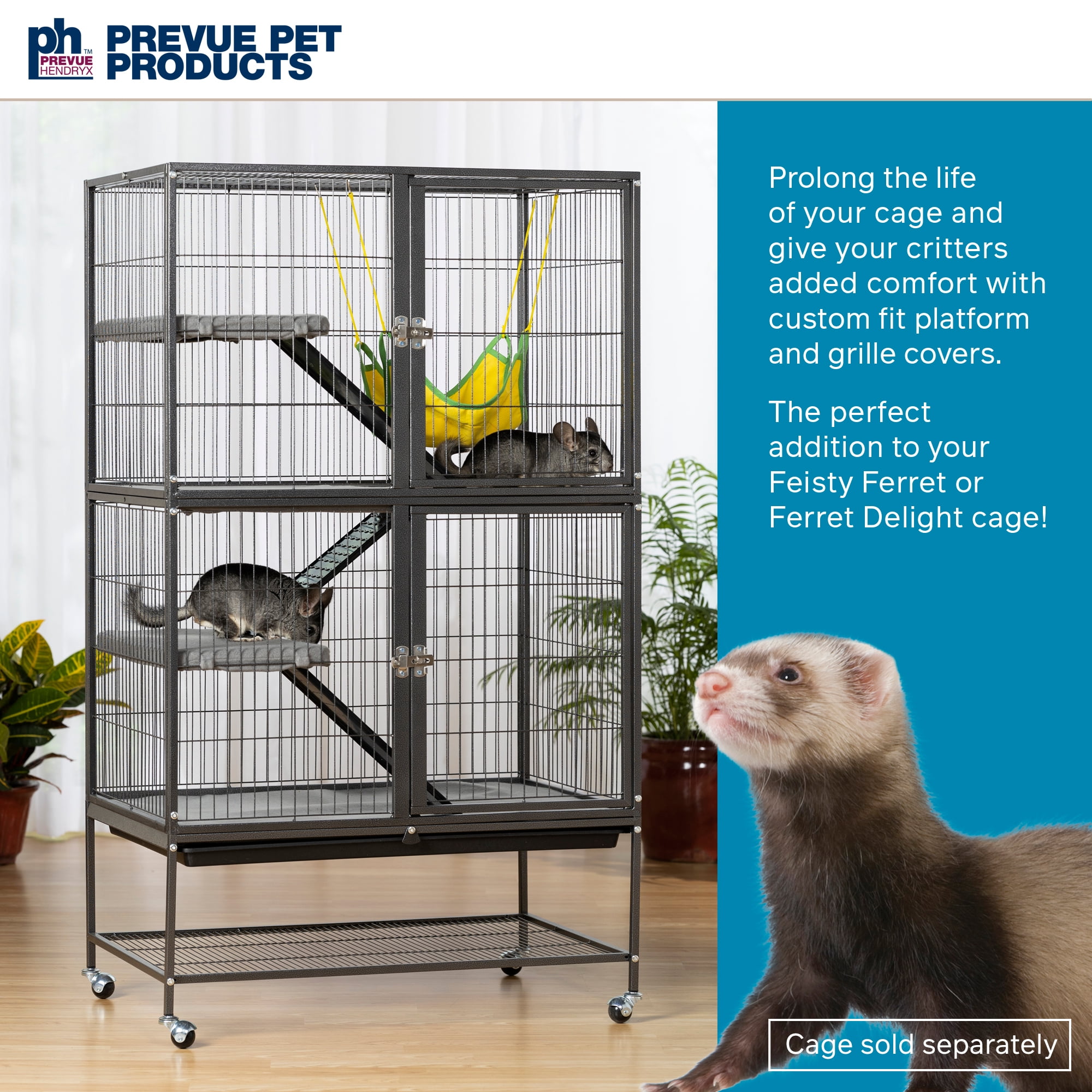 Prevue 485 COVER SET Grille & Platform Cover, Gray