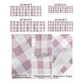 thumbnail image 2 of Simple White Pink Buffalo Checker Curtain Valances for Kitchen Windows,Rod Pocket Short Valance Plaid Gingham Spring Window Treatment for Living Room Bathroom Bedroom,54" x 18"-1 Panel, 2 of 9