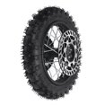 thumbnail image 1 of Rear Wheel Rim Tire, Excellent Traction 10 Inch Wheel Rim Tyre 15mm Axle Wearproof with Brake Rotor and 420 41T Sprocket for 50cc To 110cc Off Road Motorcycle, 1 of 7