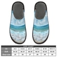 thumbnail image 4 of ALAZA Mens Womens Cozy Memory Foam Slippers Summer Beautiful Sea Unisex House Shoes 9-10, 4 of 8