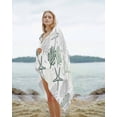 thumbnail image 2 of Sage Green Coastal Beach Towels Oversized Super Absorbent, Summer Beach Starfish Coral Nautical Lightweight Bath Towel Quick Dry Sets For Bathroom/Pool/Rv Camping/Beach Play/Gym Room/Picnic 23"x47", 2 of 8