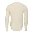 thumbnail image 2 of Boxercraft BM3103 Men's Waffle Knit Long Sleeve Tee-Natural-XS, 2 of 2