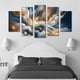 thumbnail image 3 of Cuadro Decorativo Cuadros Abigail Abstracto Nubes Colores Set de 5 Piezas, 3 of 5