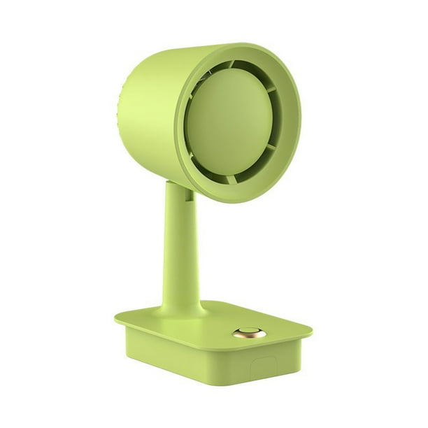 Yhmxh Utensilios de cocina Ventilador de escritorio plegable con soporte USB recargable para dormitorio de estudiantes, escritorio de oficina, ventilador silencioso sin escobillas y sin aspas.