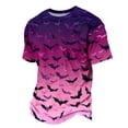 thumbnail image 6 of Fabrcox S-4XL Halloween Mens Shirt Funny Pumpkin Spider Web Mens Short Sleeve Shirts Outdoor Fall Corduroy Mens T Shirts Graphic Purple M, 6 of 7