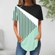 thumbnail image 1 of Fiudx Ofertas Del Día Blusa de Manga Corta Vendida a La Moda para Mujer, Blusas Informales con Cuello Redondo, 1 of 3