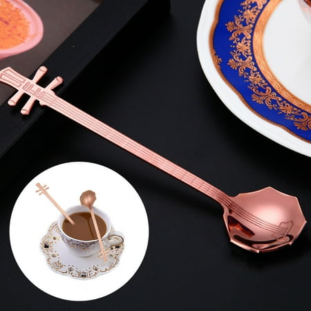 

Stainless Steel Coffee Spoon Musical Instrument Spoon Octagon Spoon Ice Spoon Drink Mixing Spoon Color Spoon Handle Spoon Tableware Kitchen Gadgets
