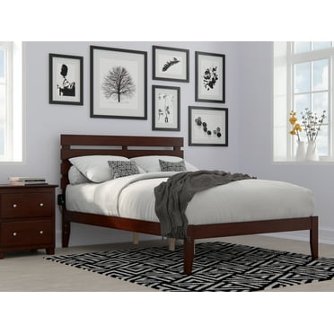 Oxford Full Bed in Walnut with USB Turbo Charger