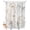 Tan SlateGray, variant on Split Shower Curtain for Transfer Bench, Beige Black Botanical Fabric Shower Curtains for Bathroom, Watercolor Floral Vintage Tub Sliding Transfer Bench Waterproof Bath Curtains 72"x72"
