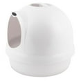 thumbnail image 5 of Petmate Booda Dome Plastic Enclosed Cat Litter Box with Dome Lid, Covered Cat Litter Pan, White, 5 of 10