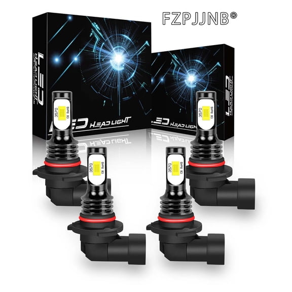 FZPJJNB for Chevy Silverado 1994-1998 White Led Headlights Bulb High Low Beam,9005 9006,HKB,C14