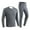 Gray, variant on Winter Outdoor Sports Baselayer Set for Men Women Fleece Lined Heated Underwear