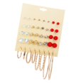 thumbnail image 2 of Aretes colgantes Hugo multicolor 32 piezas, 2 of 7