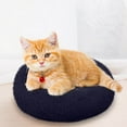 thumbnail image 4 of Dog Bed Cat Matters for Small Dogs Round Comfortable Sleeping Bed 11.81 Inch With Raised Rim Soft Filling Water Resistant Bottom, 4 of 5