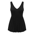 thumbnail image 6 of Peplum Tank Tops for Women Summer V Neck Ruffle Flowy Sleeveless Blouse Dressy Casual Vacation Outfits, 6 of 6