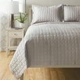 thumbnail image 2 of CGG Home Fashions Sensation Cotton Quilt Coverlet White Twin, 2 of 5