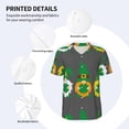 thumbnail image 5 of Fotbe Spring St Patrick’S Day Irish Gnomes Baseball Jersey Shirt for Men and Women, Casual Short Sleeves Button Down T-Shirt-XX-Large, 5 of 9