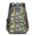 thumbnail image 2 of Tractor and Haybales Gray Pattern Backpack for School, Cute School Bag with Adjustable Shoulder Straps and Padded Back, 16.9"x12.6"x5.9", 2 of 5