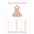 thumbnail image 2 of 4T Baby Girls Dress 5T Girls Sleeveless Dress Toddler Girls Summer Dress Ruffle Solid Color Dress Apricot, 2 of 10