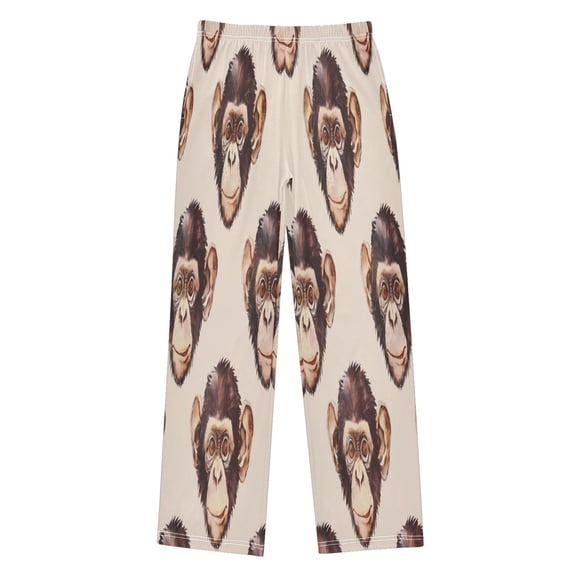 Boy's Pajama Pants Boys' Long Sleep Pants Children's Pajama Pants Loose Fitting Pajama Pants are Convenient to Put on and Take off S Gray Monkey