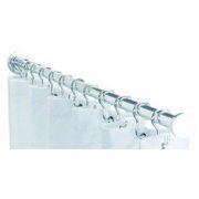 roydex AD117041YW 49 Inch Spigot Shower Rod Max with Curtain Hooks Chrome