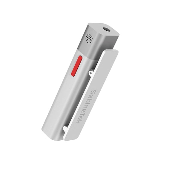 SabineTek SmartMike  True Wireless Stereo Mic for Content Creators - White