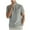 Gray, variant on Kovlvoll Mens Shirts Summer Casual Classic Short Sleeve Button V Neck Solid Color Basic Shirt with Pocket