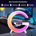 thumbnail image 4 of Multifunctional Wireless Speaker with Sunrise Reminder, RGB Rhythm Light, and Fast Wireless Charging Function, Suitable for All Phones That Support Wireless Charging, Ideal Bedroom Wake-up Lights, 4 of 7