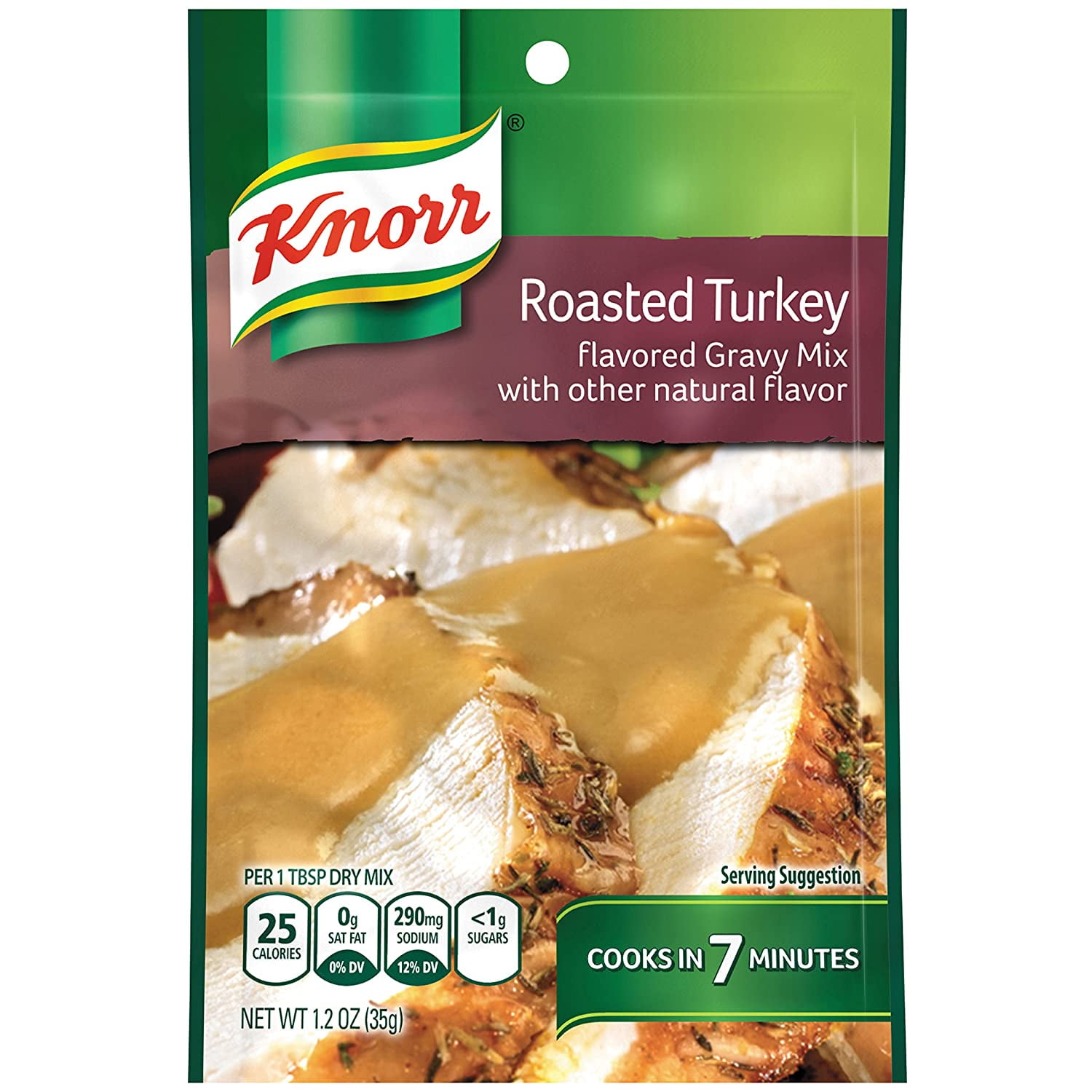 Knorr Gravy Mix Gravy Mix, Roasted Turkey 1.2 oz (Pack of 12)