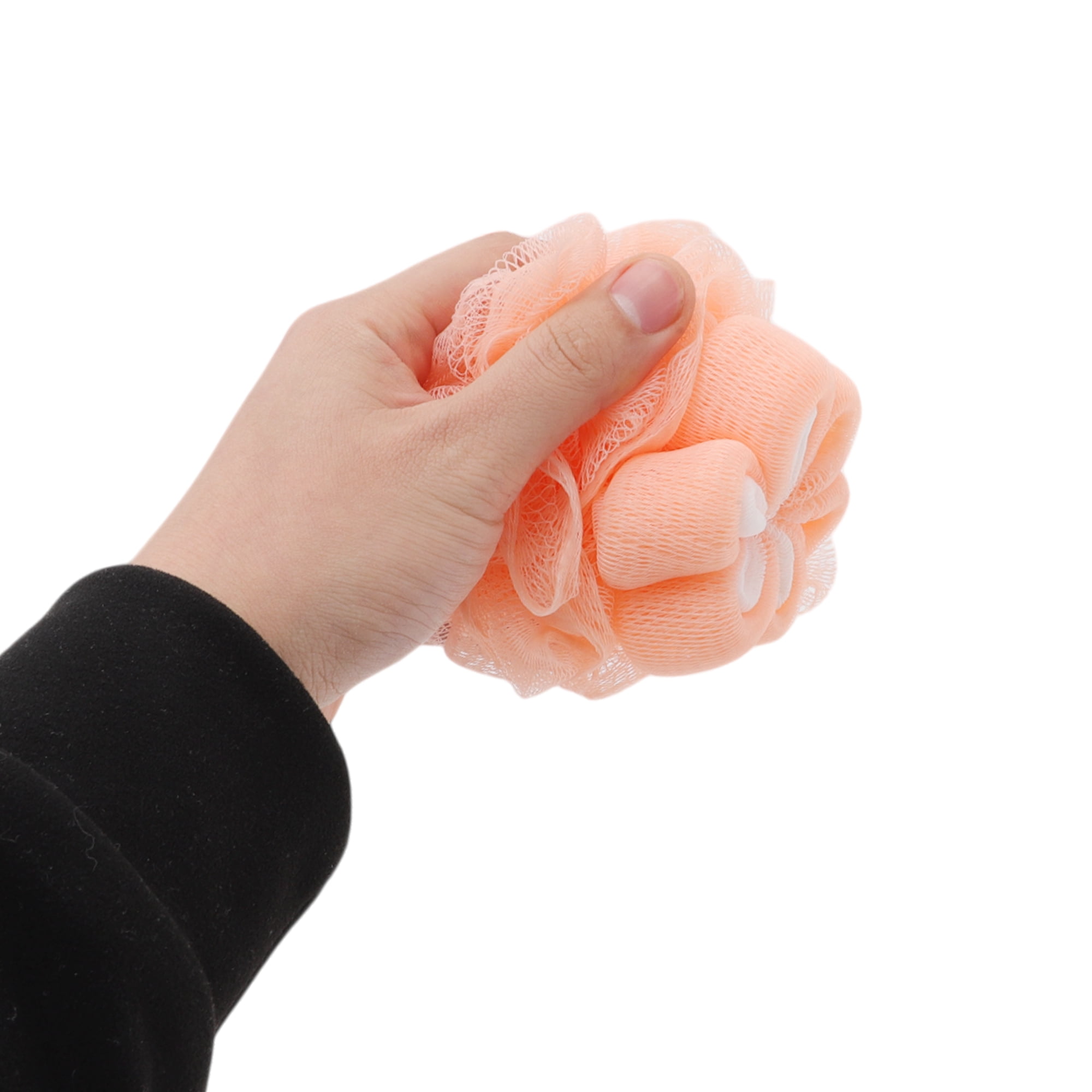 Unique Bargains Plum Bossom Bath Shower Loofah Sponge 1 Pc Orange