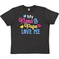 thumbnail image 3 of Inktastic My Nana and Papa Love Me with Hearts Youth T-Shirt, 3 of 5