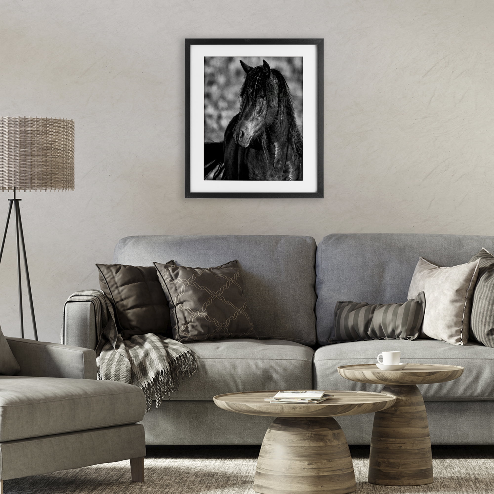 Stupell Industries Beauty In Black Black Framed Print Under Glass, design by Tim West