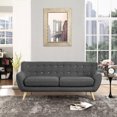 thumbnail image 3 of Modway Remark Upholstered Fabric Sofa in Teal, 3 of 7