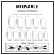 thumbnail image 3 of 24 Pcs Short Almond False Nail Wheat Full Cover Stick on Nail Valentines Day Press On Nail Glossy Artificial Nail, 3 of 4