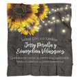 thumbnail image 5 of Comfort Sunflower Sherpa Blanket: 50x60in Throw Blanket for Bed, Sofa, Office Decor Sunflower Blanket Gift for Women, 5 of 5