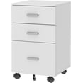 thumbnail image 1 of Lateral Filing Cabinet,3-Drawers File Cabinet,Mobile Office Storage Cabinet,with Moveable and Lockable Wheels,Printer Stand for Home Office,, 1 of 2