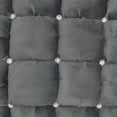 thumbnail image 4 of 20" Dark Gray with Bling Quilted Velvet Throw Pillow, 4 of 5