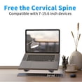 thumbnail image 4 of Soporte para Laptop Leeboom Laptop Stand Aluminio Ergonomico Plegable Ajustable para Notebook y Tablet, 4 of 5