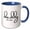 Blue/White, variant on 3drose, Typography of Daddy Est 2024, 11oz Mug