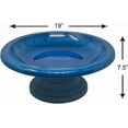 thumbnail image 2 of Tierra Garden Birds and Beyond Fiber Clay Birdbath, Gloss Bowl, Low-Profile Base,, 2 of 7