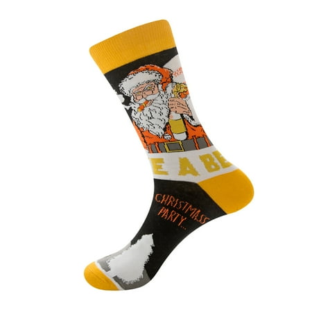 

ZMHEGW Socks For Women Performance Cotton Pad Sports Leisure Christmas Pattern For Socks For Women