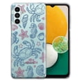 thumbnail image 1 of WIRESTER Transparent Soft Gel TPU Clear Case Slim Protective Cover for Samsung Galaxy A13 5G 6.5" 2021, Seashell Turtle Starfish Pattern (S2), 1 of 1
